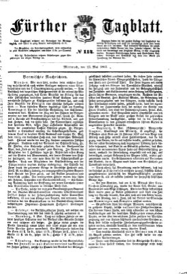 Fürther Tagblatt Mittwoch 13. Mai 1863