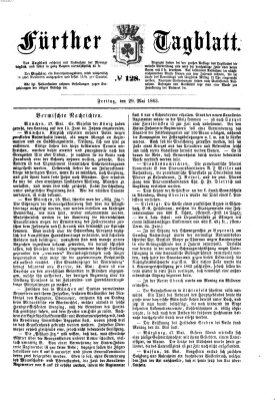 Fürther Tagblatt Freitag 29. Mai 1863