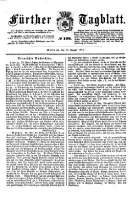Fürther Tagblatt Mittwoch 19. August 1863