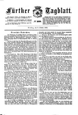Fürther Tagblatt Dienstag 6. Oktober 1863