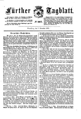 Fürther Tagblatt Samstag 7. November 1863