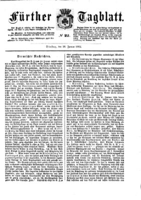 Fürther Tagblatt Dienstag 26. Januar 1864