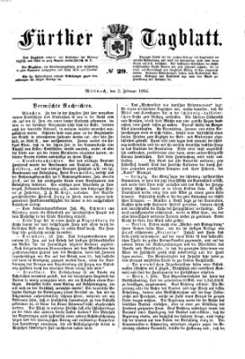 Fürther Tagblatt Mittwoch 3. Februar 1864