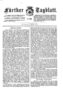 Fürther Tagblatt Freitag 19. Februar 1864