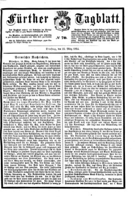 Fürther Tagblatt Dienstag 22. März 1864