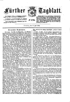 Fürther Tagblatt Samstag 23. Juli 1864