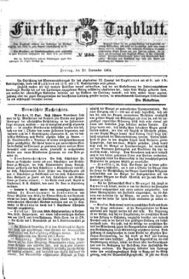 Fürther Tagblatt Freitag 30. September 1864