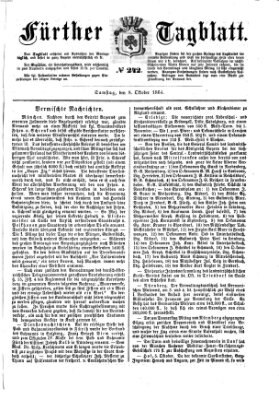 Fürther Tagblatt Samstag 8. Oktober 1864