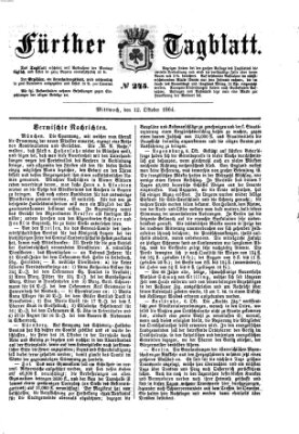 Fürther Tagblatt Mittwoch 12. Oktober 1864