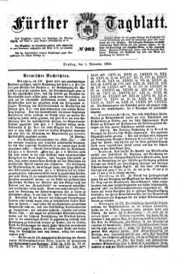 Fürther Tagblatt Dienstag 1. November 1864