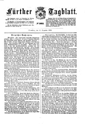 Fürther Tagblatt Samstag 17. Dezember 1864