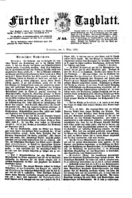 Fürther Tagblatt Sonntag 5. März 1865