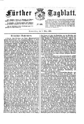 Fürther Tagblatt Donnerstag 9. März 1865