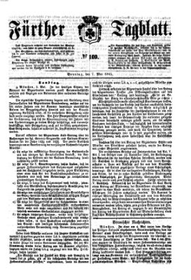 Fürther Tagblatt Sonntag 7. Mai 1865