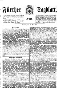 Fürther Tagblatt Dienstag 16. Mai 1865