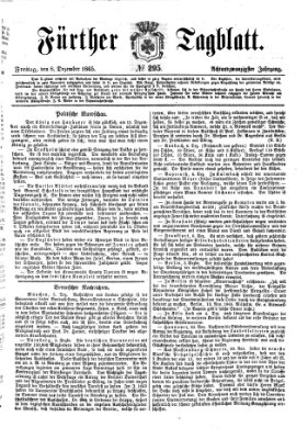 Fürther Tagblatt Freitag 8. Dezember 1865