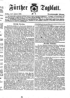 Fürther Tagblatt Dienstag 9. Januar 1866