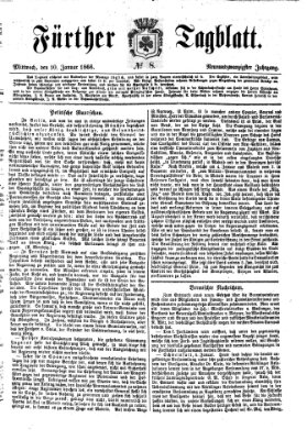 Fürther Tagblatt Mittwoch 10. Januar 1866