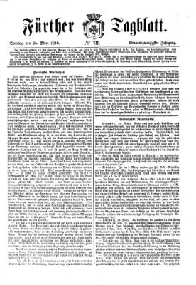 Fürther Tagblatt Sonntag 25. März 1866