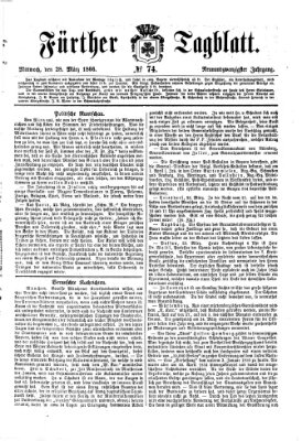 Fürther Tagblatt Mittwoch 28. März 1866