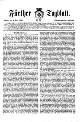Fürther Tagblatt Dienstag 3. April 1866