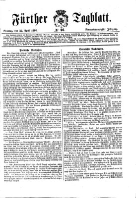 Fürther Tagblatt Sonntag 22. April 1866