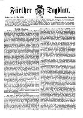 Fürther Tagblatt Freitag 18. Mai 1866