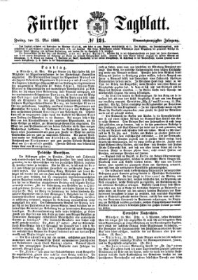 Fürther Tagblatt Freitag 25. Mai 1866