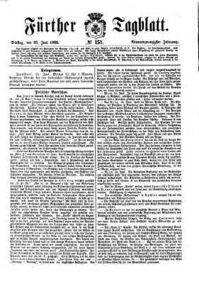 Fürther Tagblatt Dienstag 26. Juni 1866