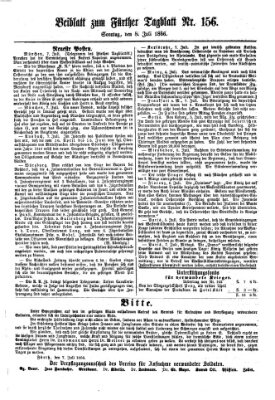 Fürther Tagblatt Sonntag 8. Juli 1866