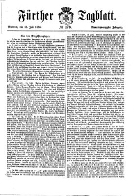 Fürther Tagblatt Mittwoch 18. Juli 1866