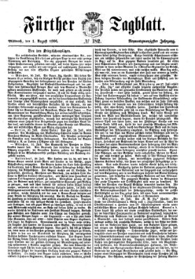 Fürther Tagblatt Mittwoch 1. August 1866
