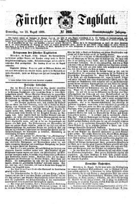 Fürther Tagblatt Donnerstag 23. August 1866