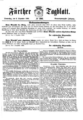 Fürther Tagblatt Donnerstag 6. Dezember 1866
