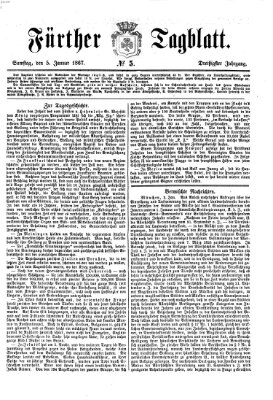 Fürther Tagblatt Samstag 5. Januar 1867