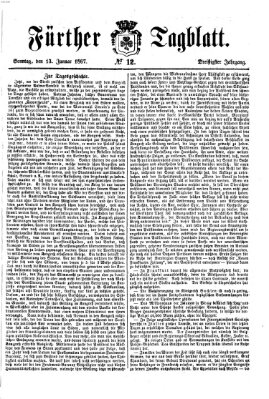 Fürther Tagblatt Sonntag 13. Januar 1867