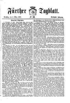 Fürther Tagblatt Samstag 2. März 1867