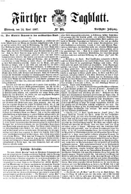 Fürther Tagblatt Mittwoch 24. April 1867
