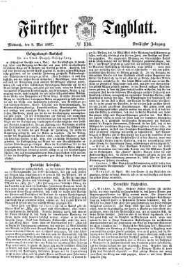 Fürther Tagblatt Mittwoch 8. Mai 1867