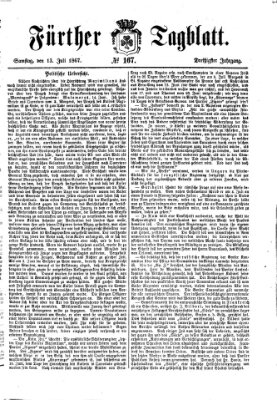 Fürther Tagblatt Samstag 13. Juli 1867