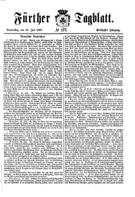 Fürther Tagblatt Donnerstag 25. Juli 1867
