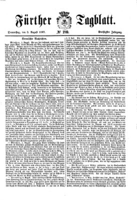 Fürther Tagblatt Donnerstag 8. August 1867