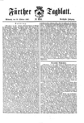 Fürther Tagblatt Mittwoch 23. Oktober 1867