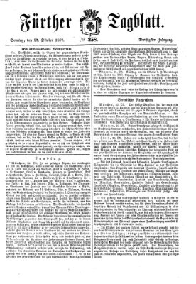 Fürther Tagblatt Sonntag 27. Oktober 1867