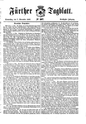 Fürther Tagblatt Donnerstag 7. November 1867