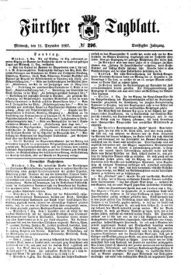 Fürther Tagblatt Mittwoch 11. Dezember 1867