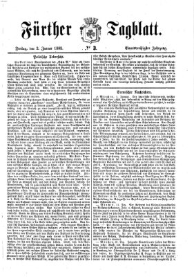 Fürther Tagblatt Freitag 3. Januar 1868