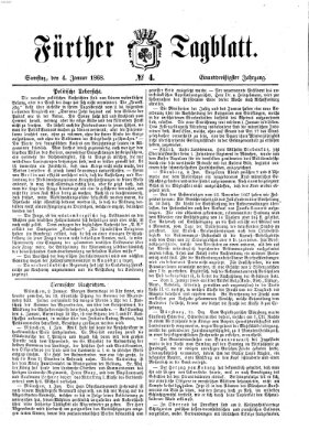 Fürther Tagblatt Samstag 4. Januar 1868
