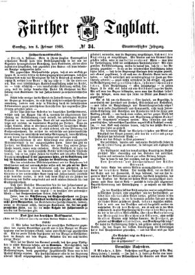 Fürther Tagblatt Samstag 8. Februar 1868