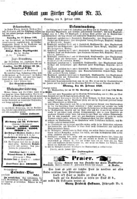 Fürther Tagblatt Sonntag 9. Februar 1868